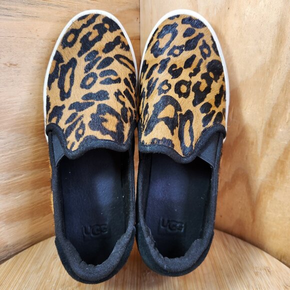 Ugg Cahlvan Womens Panther Print Slip On Casual Sneakers - Picture 6 of 9